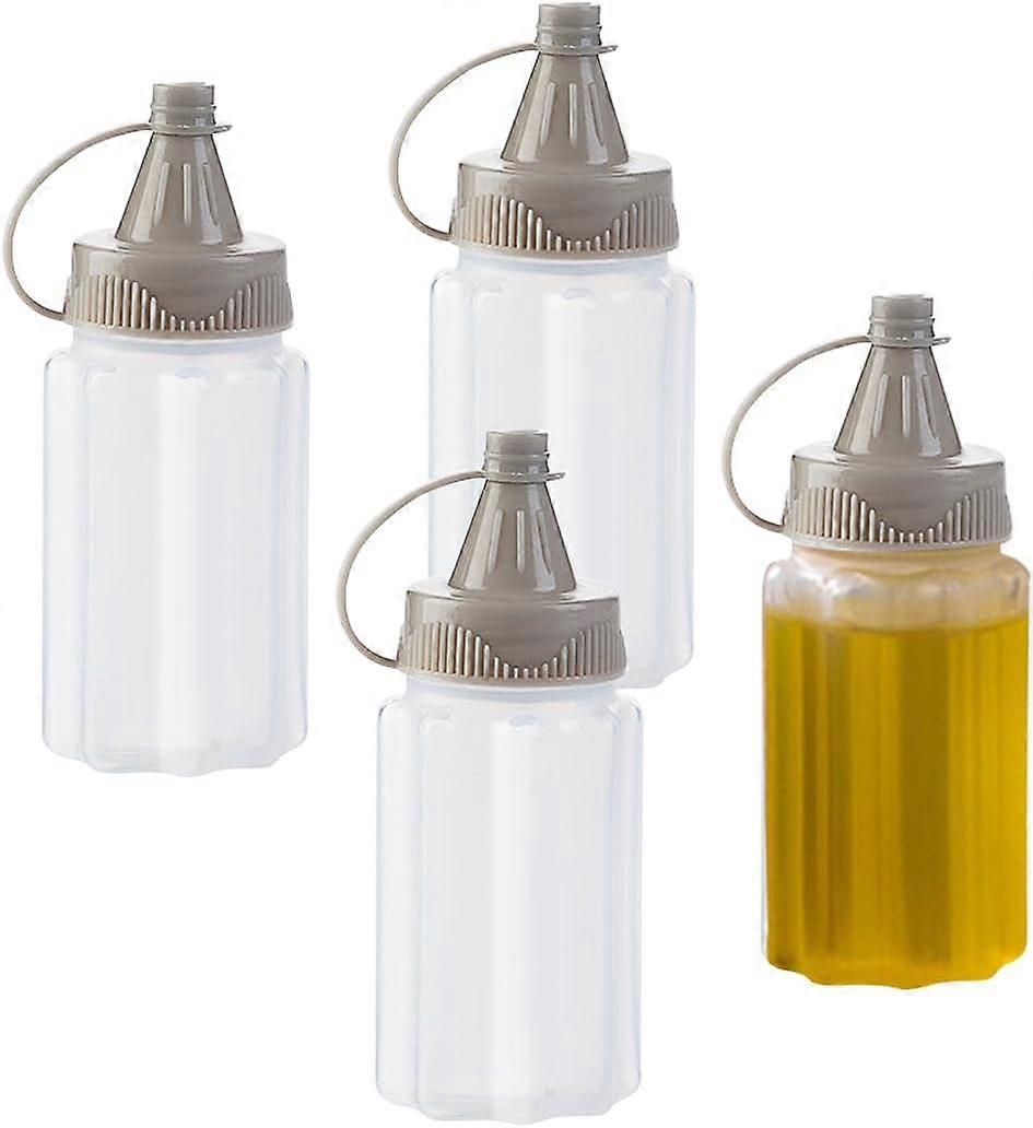 Set of 4 Mini Squeeze Bottles, Mini Sauce Bottle, Mini Squeeze Bottle for Sauce, Small Sauce Bottle for Ketchup, Honey Sauce, Dressing, Soy Sauce3.2