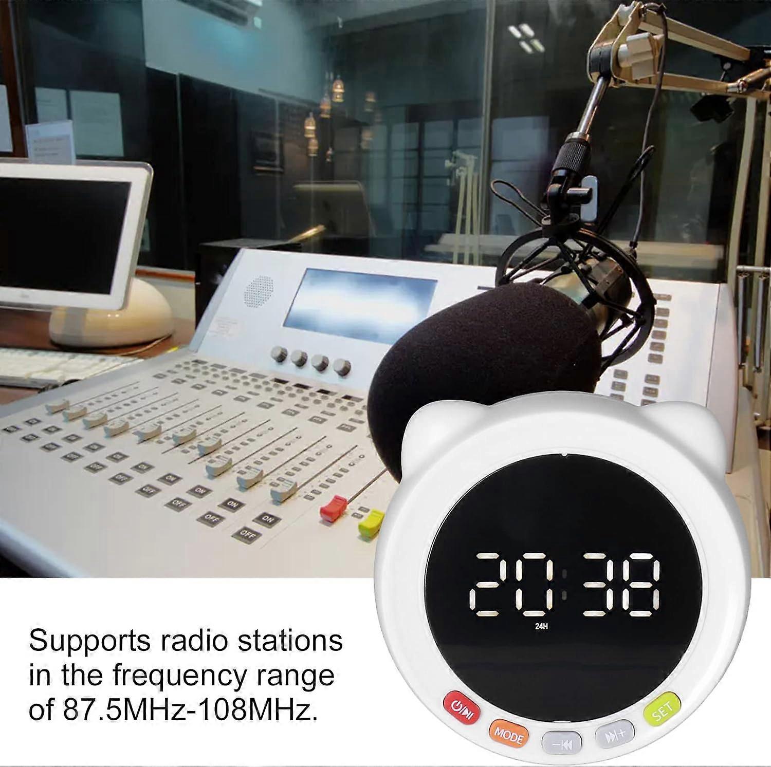 Alarm Clock Radio,Bluetooth Alarm Clock Speaker Portable Digital