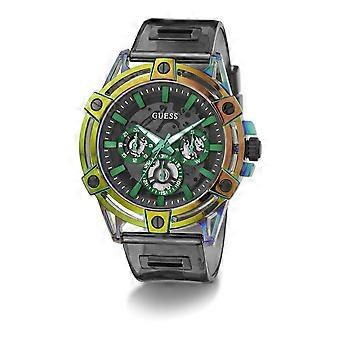 Guess kellot King Watch for Men Analog Quartz polyuretaanirannekkeella GW0806G5
