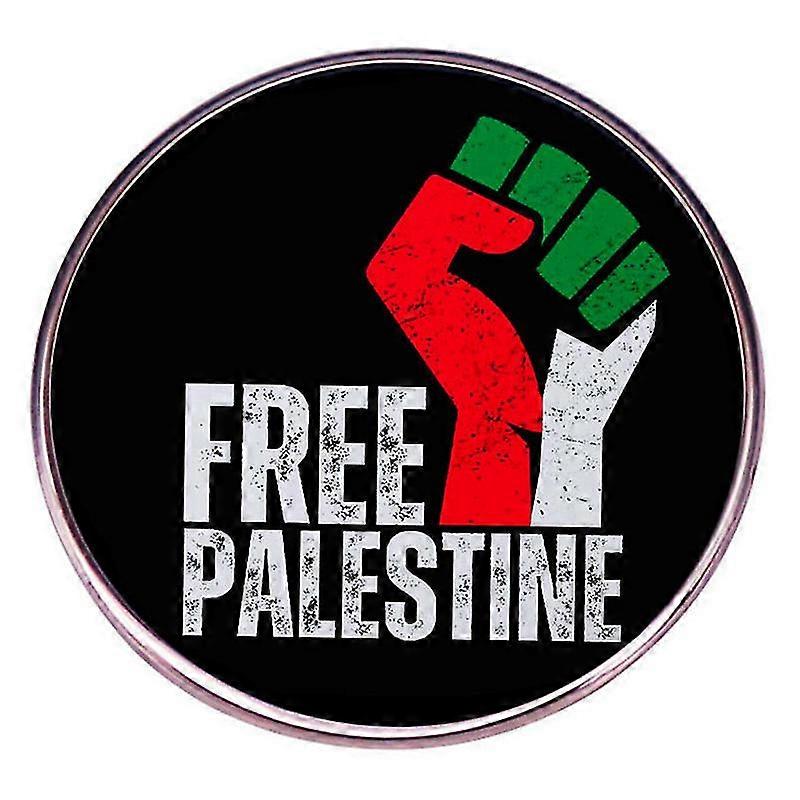 فلسطين العلم بروش دبوس، فلسطين الحرة قبضة شارة دبوس طية صدر السترة، فلسطين الحرة شارة شعار بروش دبوس لقبعة الملابس -aqwg