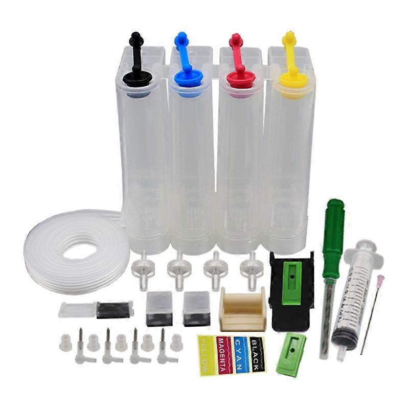 Continuous Ink Supply System for Inkjet Printer Universal Colors Refill DIY Kits