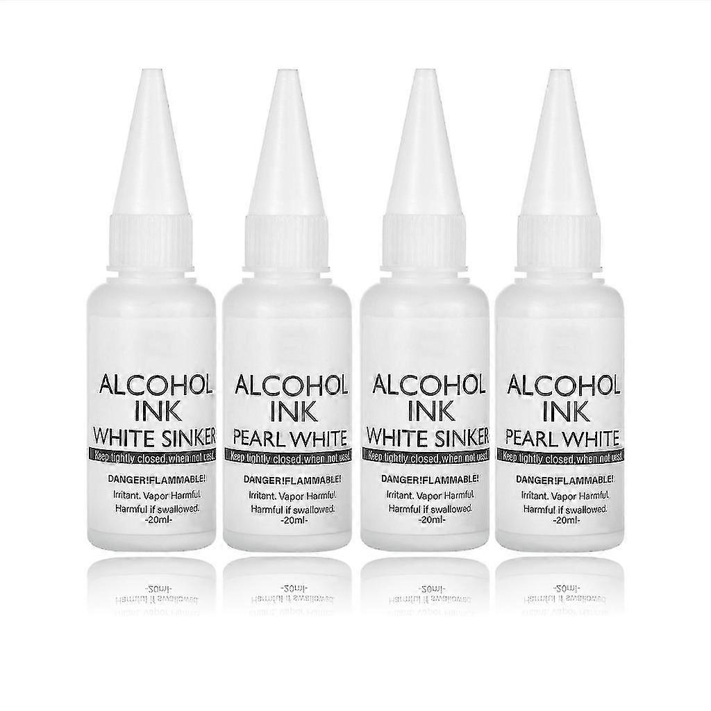 White Alcohol Ink for Resin,Alcohol Ink for Epoxy Resin,White Pigment Ink Set