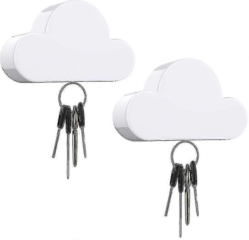 Magnets Key Holder, 2 Pack Cloud Shape Holders House Key Organizer, Wall Mounted