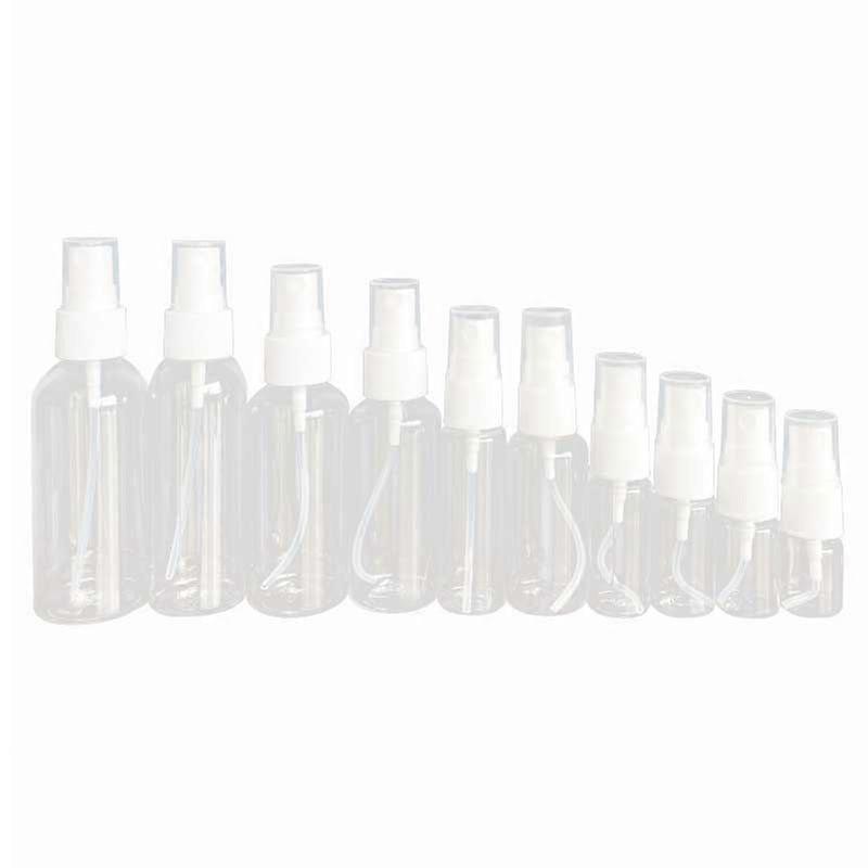 3Pcs Spray Bottles 50Ml  Clear Empty Fine Mist Plastic Mini Travel Bottle Set Small Refillable Containers