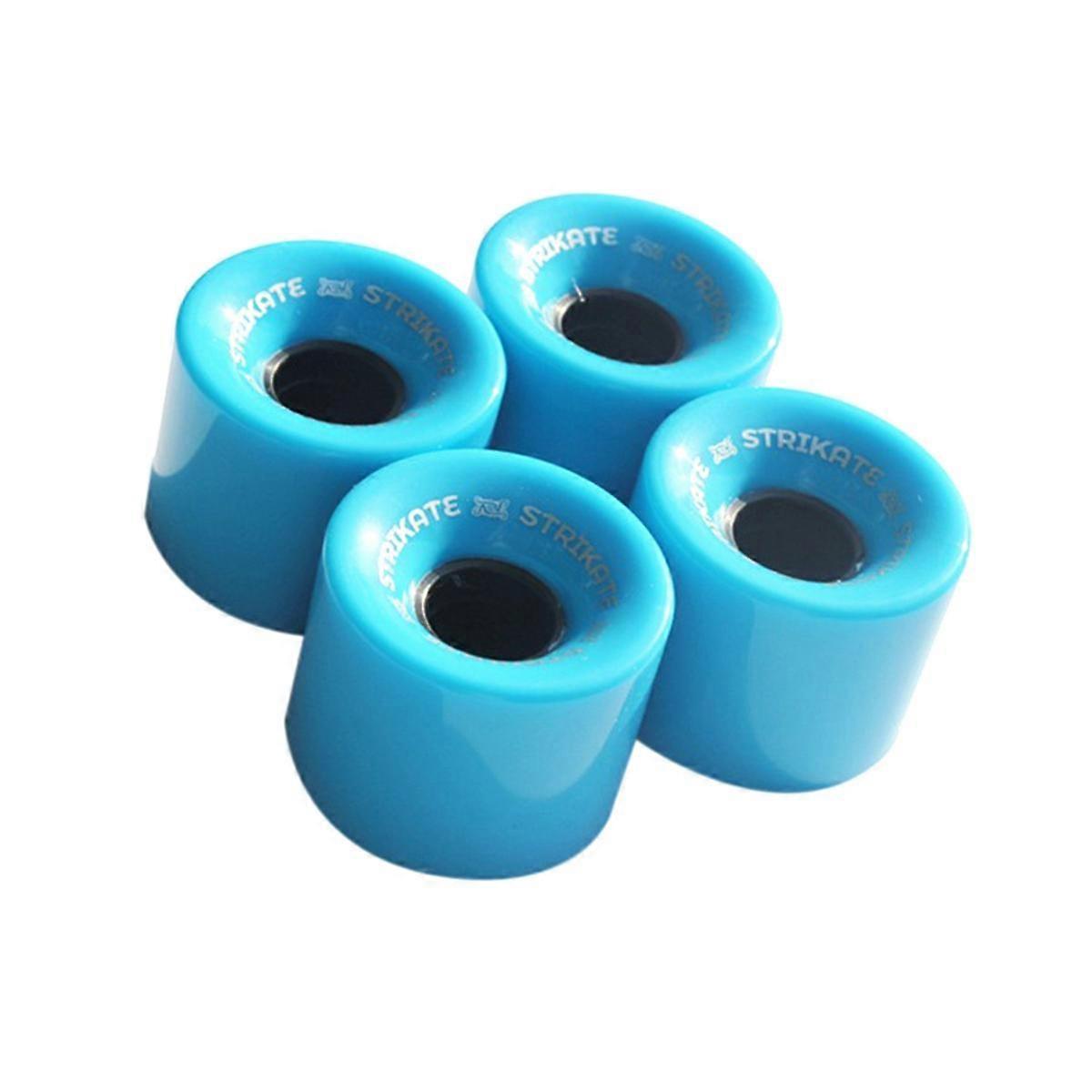 4Pcs 60X45mm Cruiser Skateboard Wheels PU Wheels Long Board Cruiser Wheels, Blue