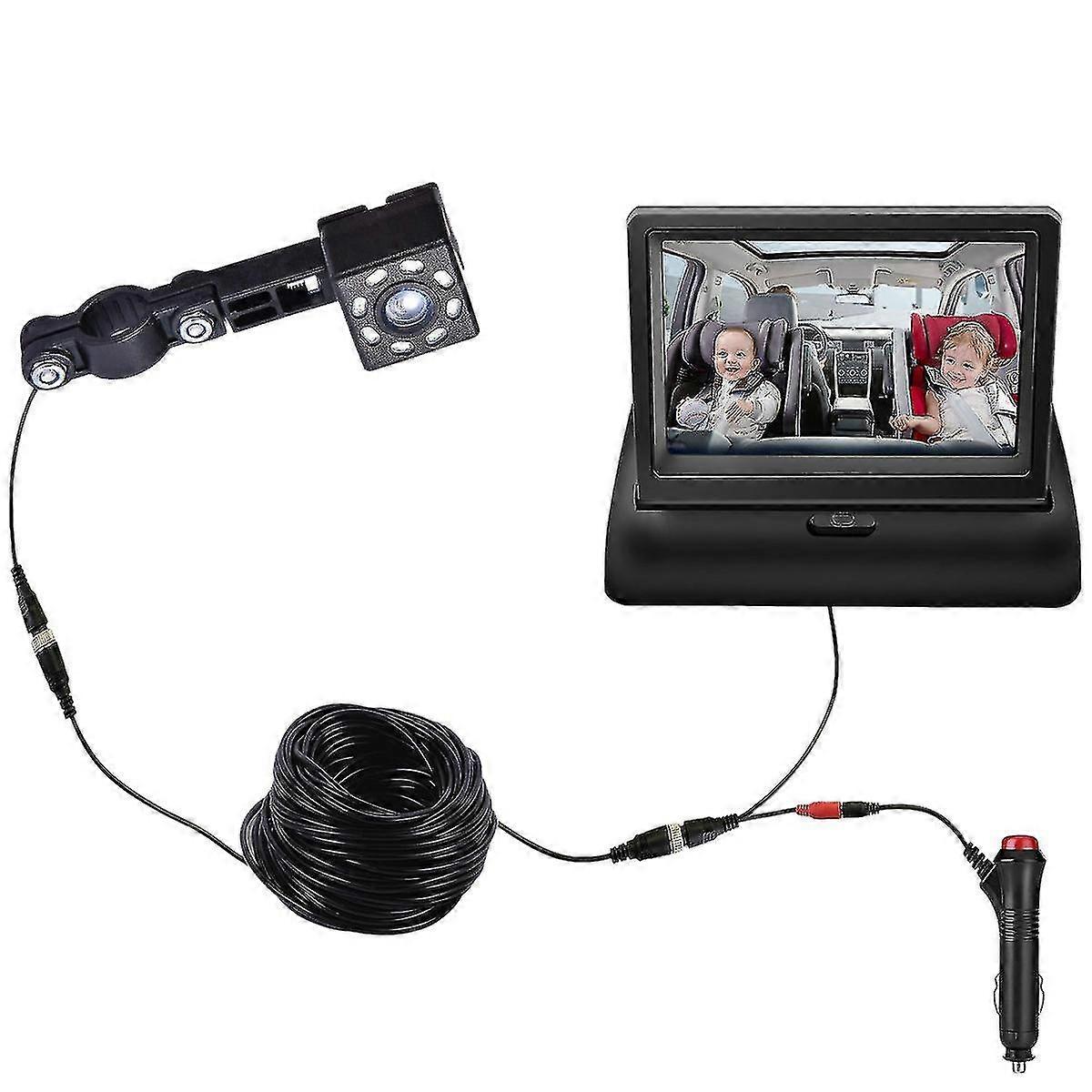 Facing Baby Monitor 360 Adjustable Baby Rear Display Camera With Night Vision Camera+mki