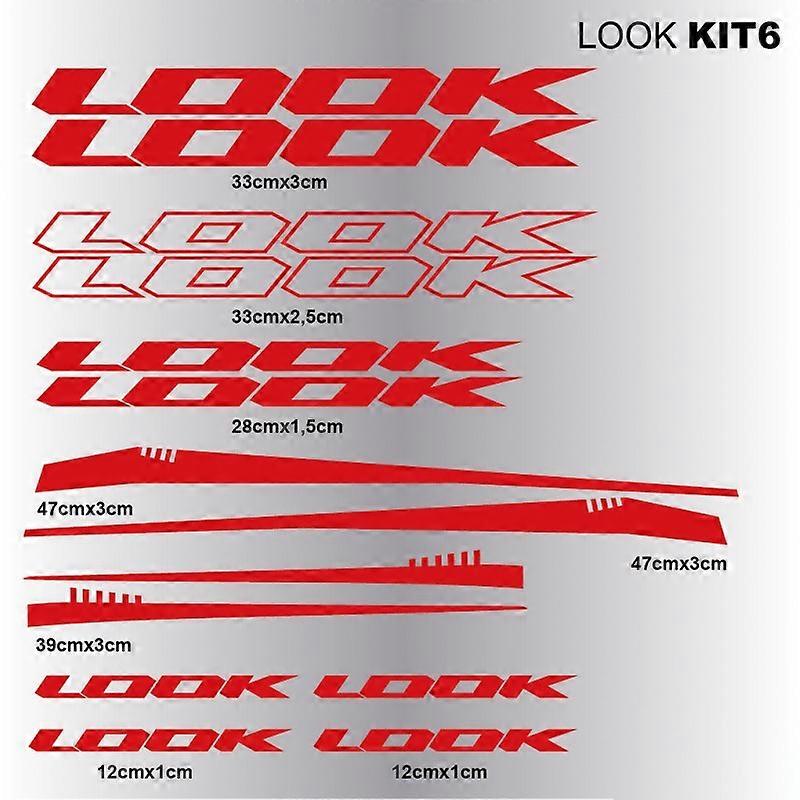 ملصق الإطار ل LOOK MTB الدراجة الجبلية الطريق الدراجة دراجة الدراجات الفينيل الشارات