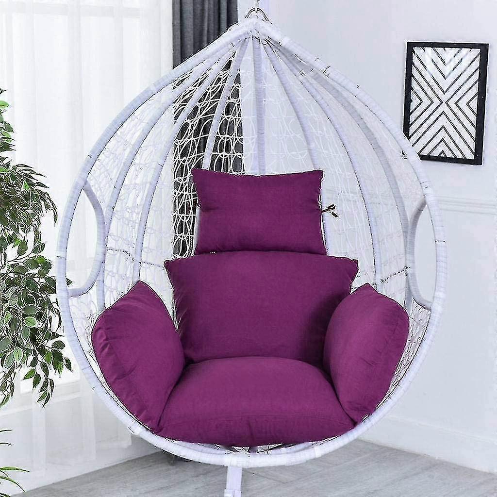 Merek Swing Hammock Chair Cushions,fluffy Breathable Hanging Egg Chair Pads,non-slip Adjustable,with Pillow And Strap Design,assorted Colors To Choose