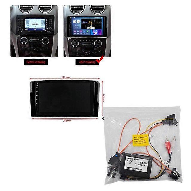 For Mercedes Benz Class ML W166 GL X166 GL500 Android 12 Car GPS Navigation CarPlay Apple 2011 2015 DVD Multimedia Playe Screen