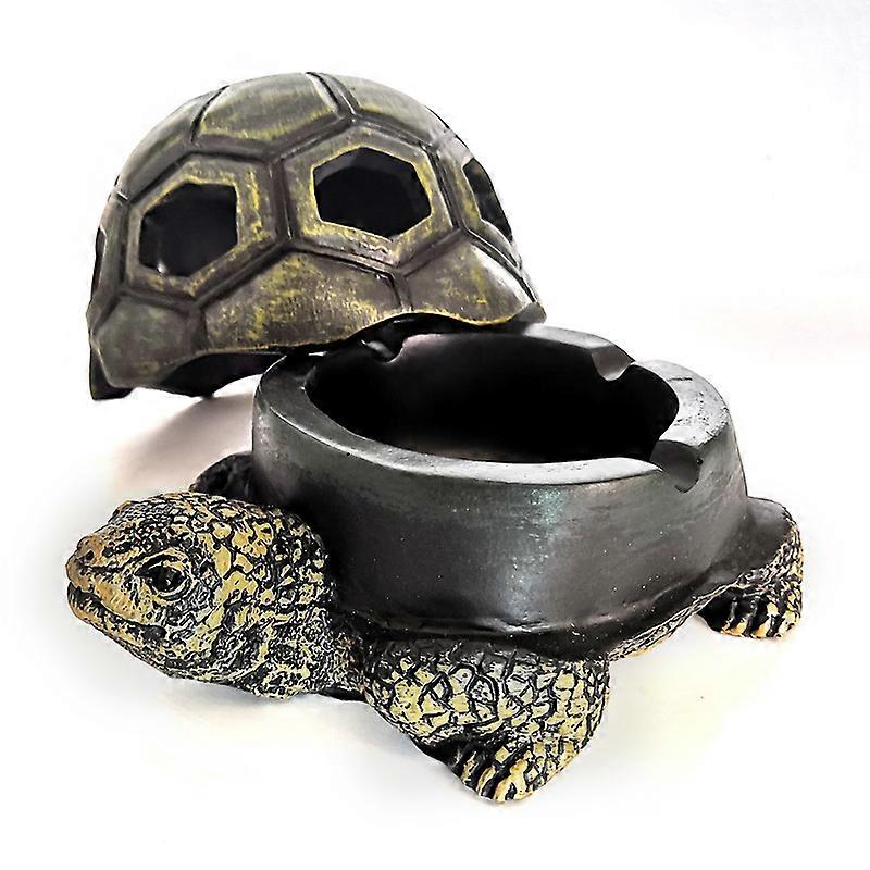 Turtle Ashtrays for Cigarettes Cute Ash Tray for Home and Outdoor (3.1*4.3*5.5 inch)