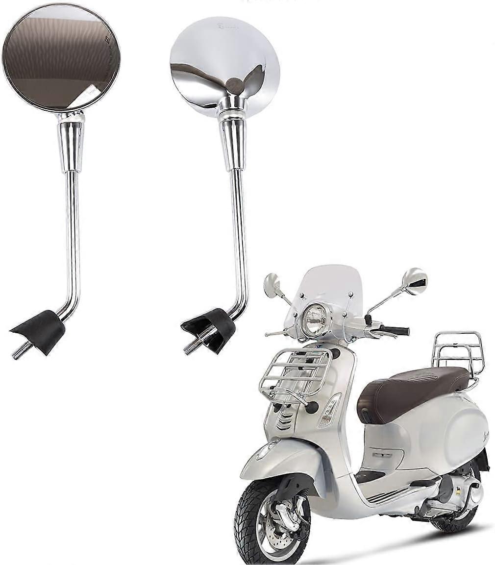 Motorcycle Side Mirror Aluminum Alloy Round Rear View Mirror Rear View Mirror Suitable for Motorcycle Mirror Screw 8mm