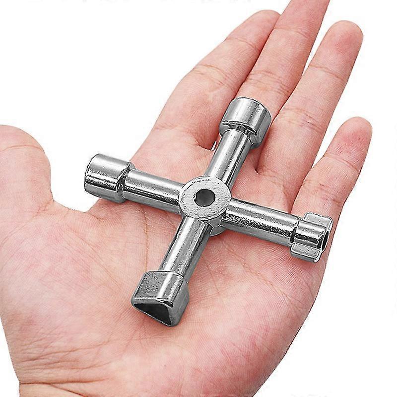Universal Electrical Cabinet Key, Multi-Function Cross Utility Key for Plumber, Electrician