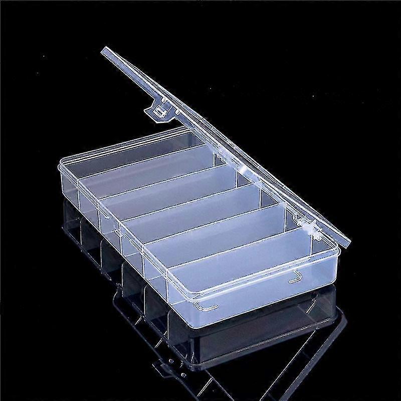 6 Grid Rectangular Stora Box Pp Transparent Box Lure Ing Ar Ificat S Ware Tools Arranment