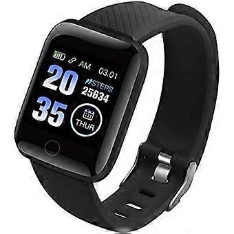 116 Plus Vanntett Smart Klokke Med Hjertefrekvens & Blodtrykk Display, Fargeskjerm Fitness Tracking Smartklokke