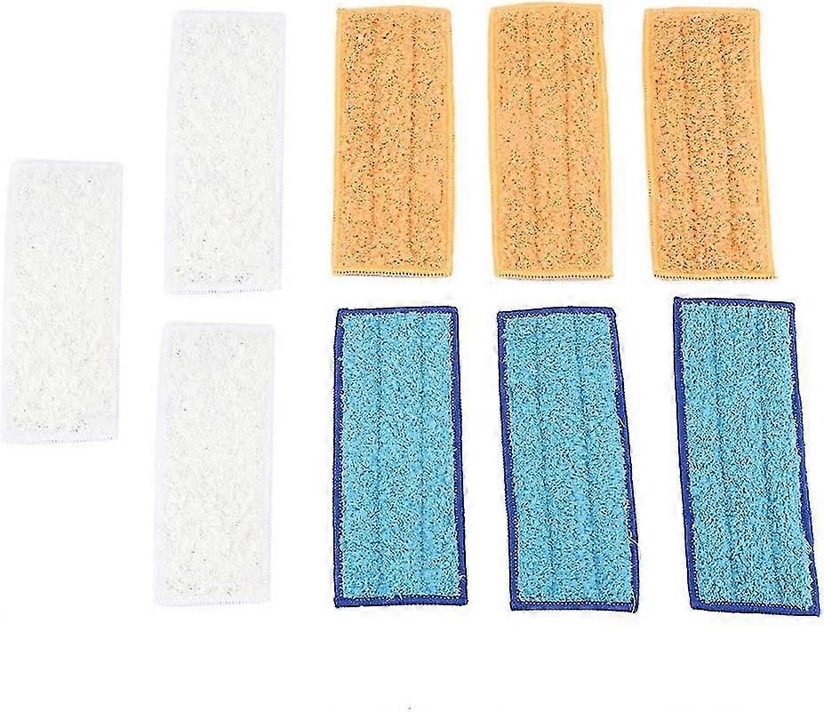9 Stück Ersatz Mikrofaser Mopp Mopp waschbare Mopp Kopf Mopp Pads Roboter Reinigung Bürste Ersatzteile Fit für