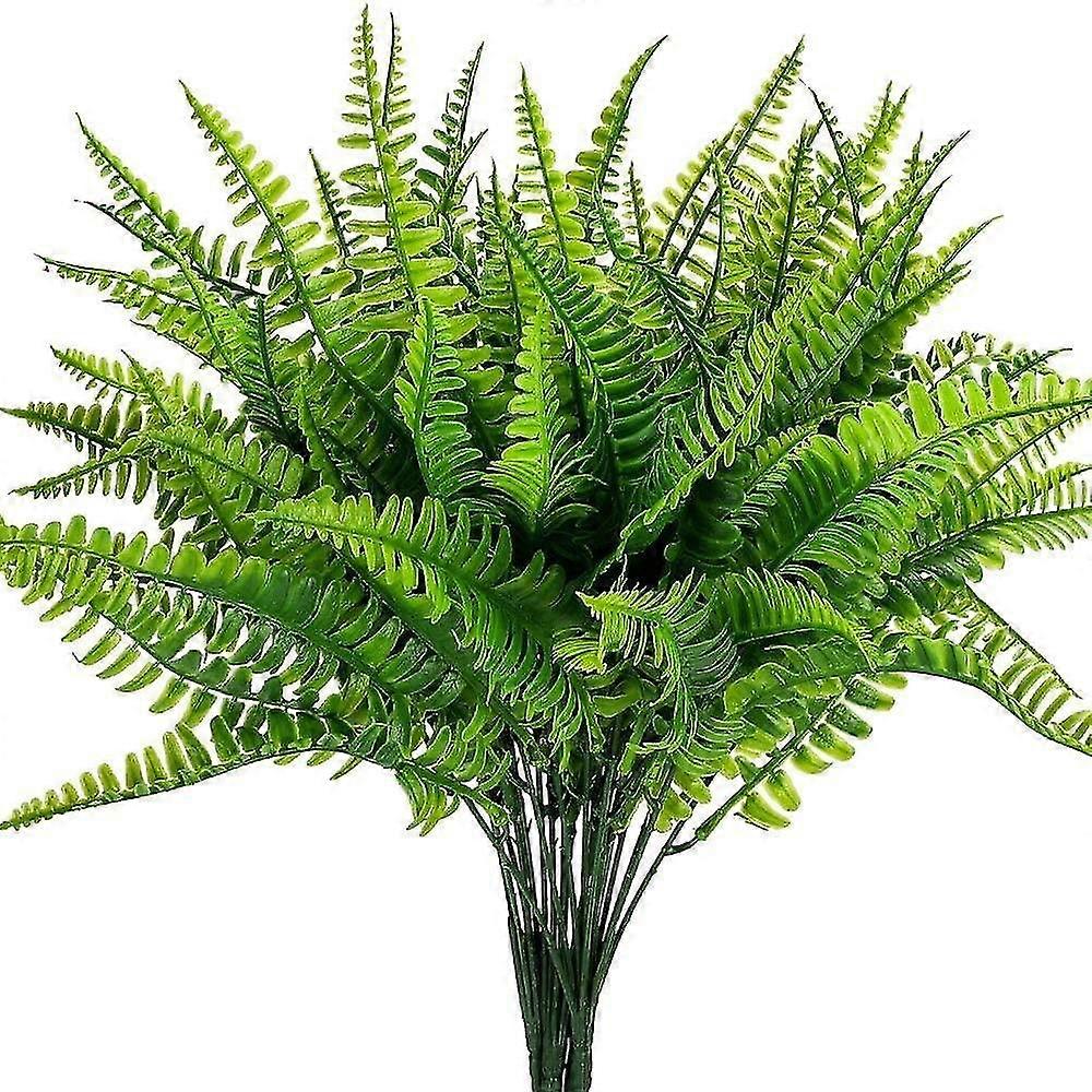 Artificial   Realistic Green Leaf Plant 6pcs