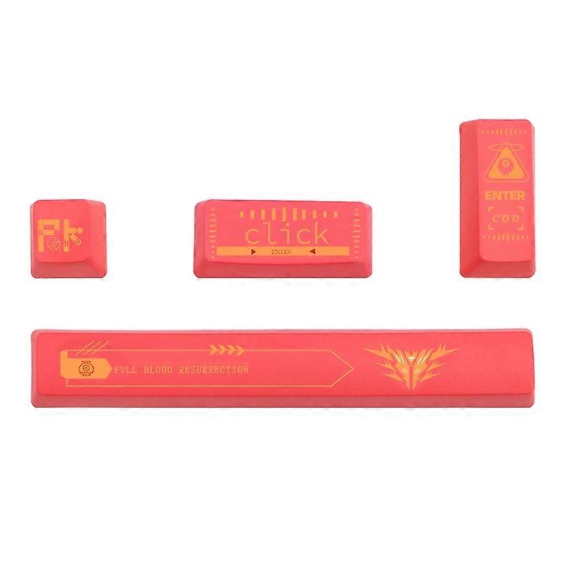 4 nøkler PBT Dye Subbed Keycaps OEM 6.25 Space ESC Enter Farget Keycap Set