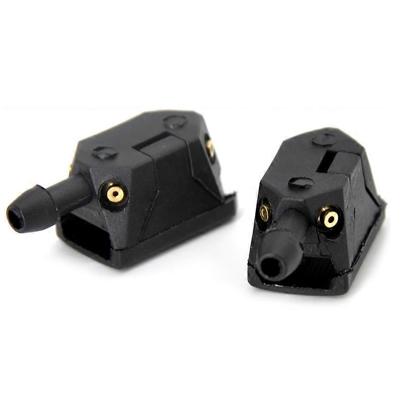 2x Universal Front Windshield Window Washer Sprayer Nozzle Sprinkler Adapter
