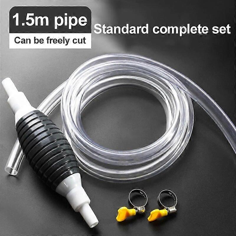 Universal Siphon Hand Pump Portable Manual Car Fuel Transfer Pump Gas Gasoline Petrol Diesel Oil Liquid 16mm inner/20mm outer