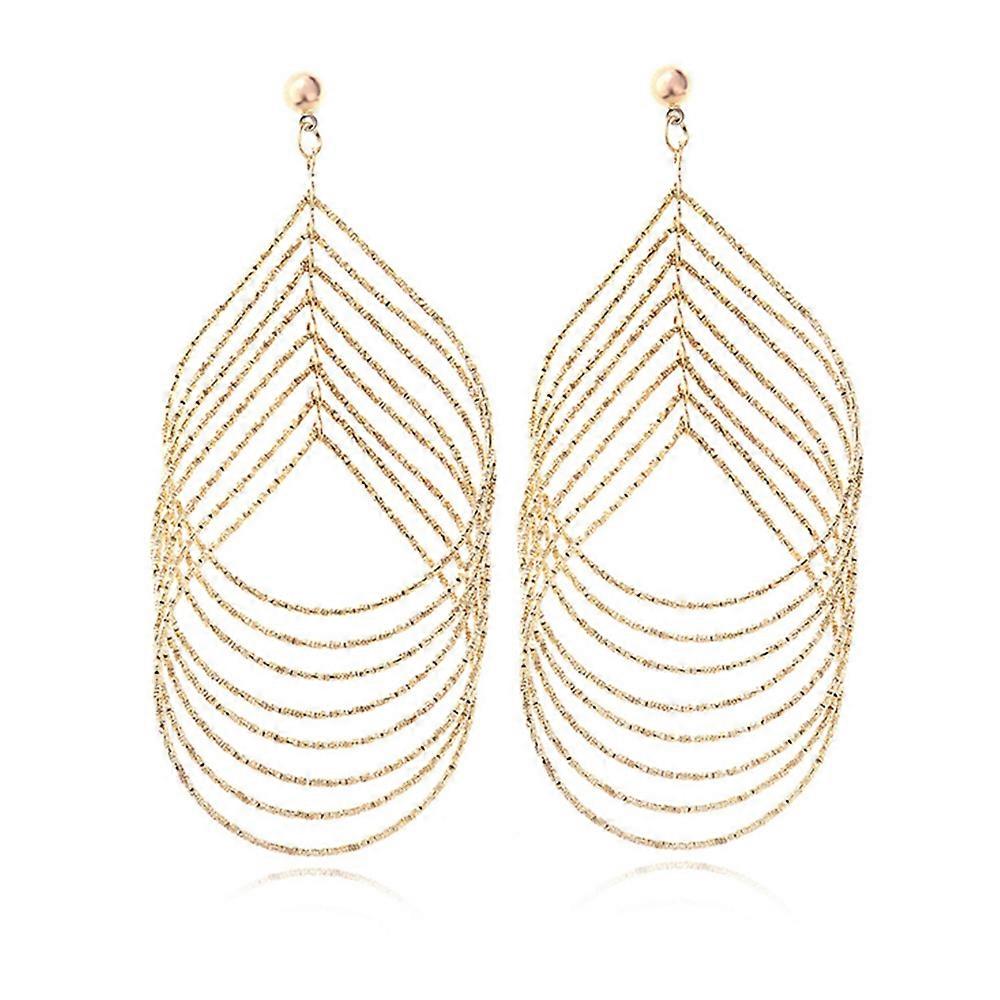 Pendientes de hojalata exagerados