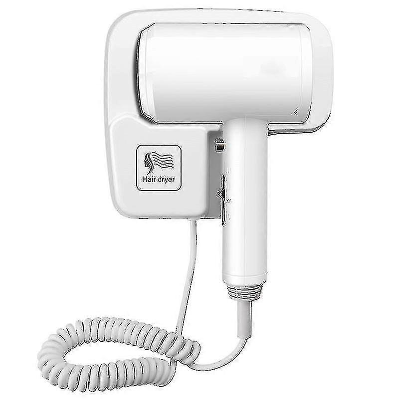 المهنية فندق مجفف الشعر شنت الحائط قوية فندق الحمام المرحاض منزل مثبت على الحائط المنزلية (1 قطعة ، أبيض) Xxf