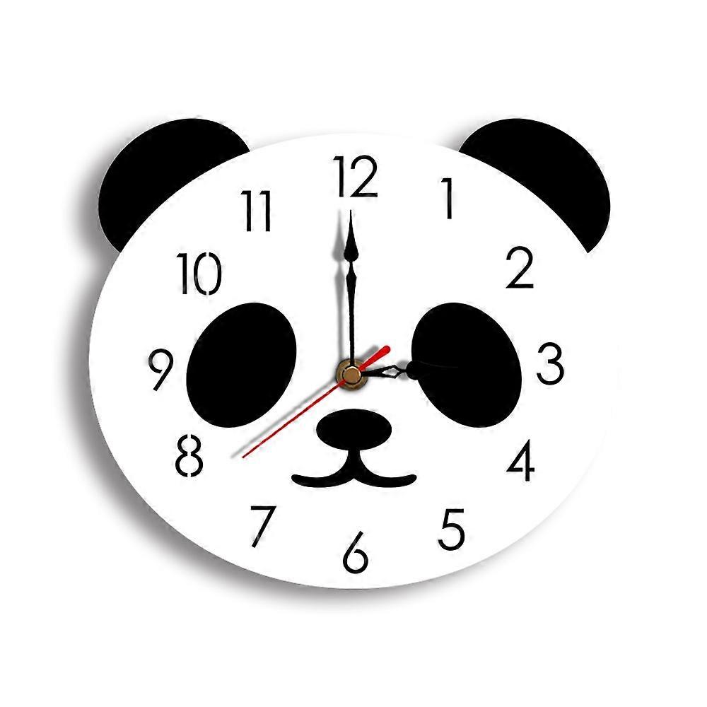 Simple Home Wall Clock Panda Wall Clock