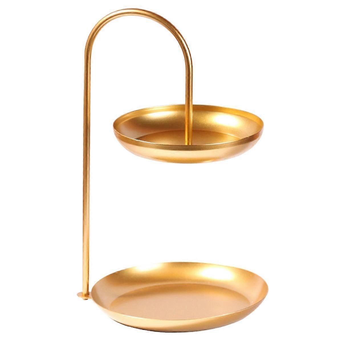 قلادة حامل مجوهرات حامل عرض 2-Tier منضدية منظم المجوهرات برج لعرض المجوهرات براك