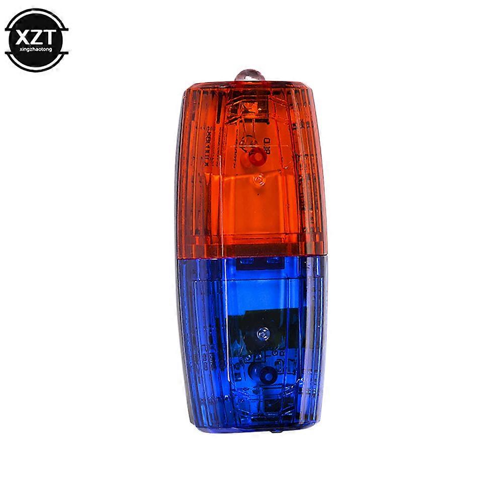 LED Red Blue Multifunction Clip Flashing Warning Safety Shoulder Police Lights USB Charging Emergency Lamp Bicycle Accessories