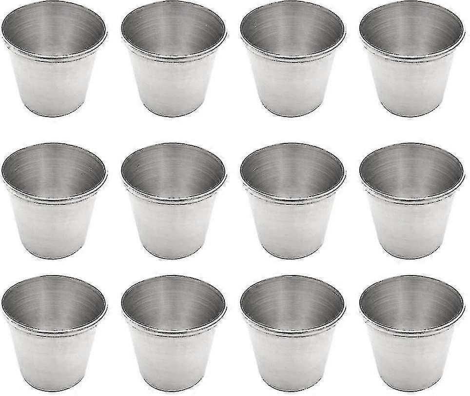 Stainless Steel Mug, Stackable, Child-friendly, For Camping 12pcs