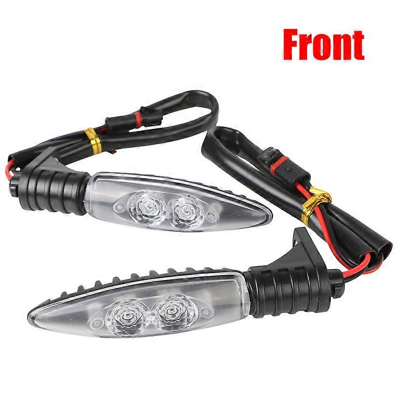 2Pcs/set Motocycle Indicator Lamp Front Rear Turn Indicator LED Light Blinker For BMW R1200GS G310R G310GS F800GS F700GS BlackMotor Vehicle Lighting