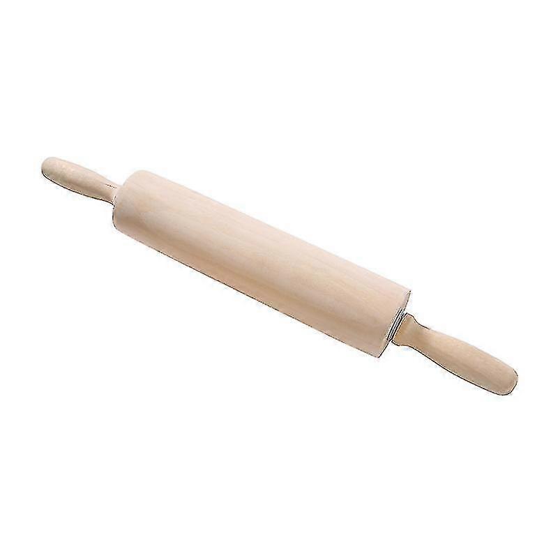 43cm Beech Wood Rolling Pin - Beige