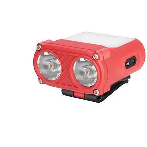 Dual Beam Hat Clip Cap Light Mini LED Headlamp Sensor Headlight USB Rechargeable Adjustable Angle Camping Headlamp Work Lights