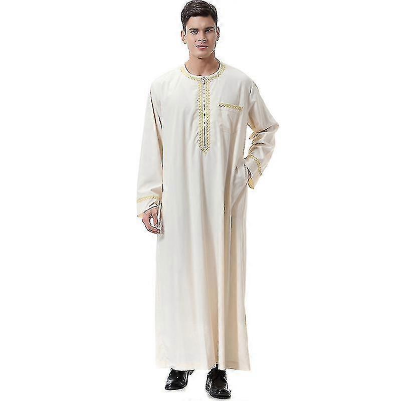 Männer S Robe Kaftan Dubai Tunika Top Bluse Thobe Kleidung