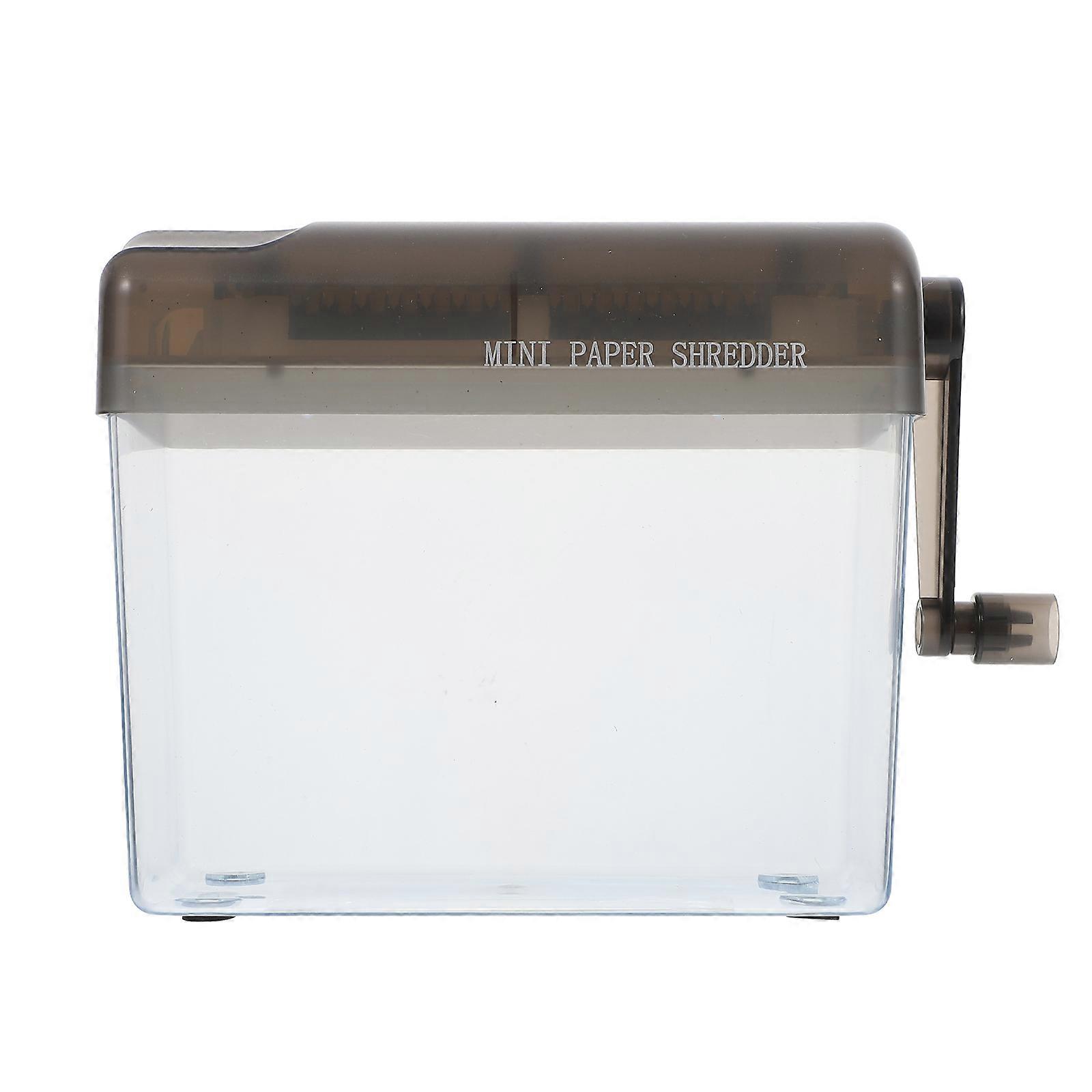 1Pc Mini Hand Shredder Desktop Manual Shredder Documents Paper Cutting Tool