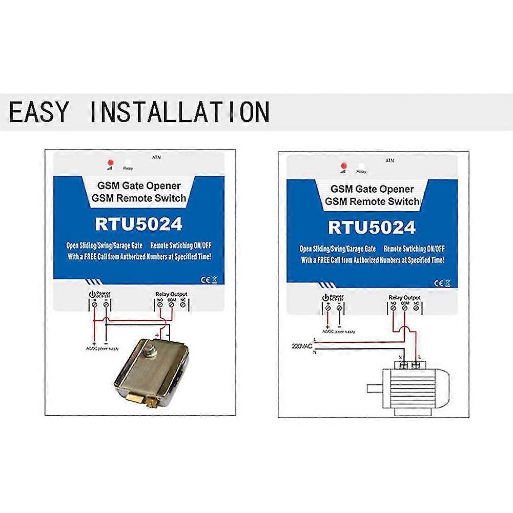Rtu5024 Gsm Gate Door Opener Relay Switch Mobile Phone Door Remote Controller 850/900/1800/1900mhz-MXBC
