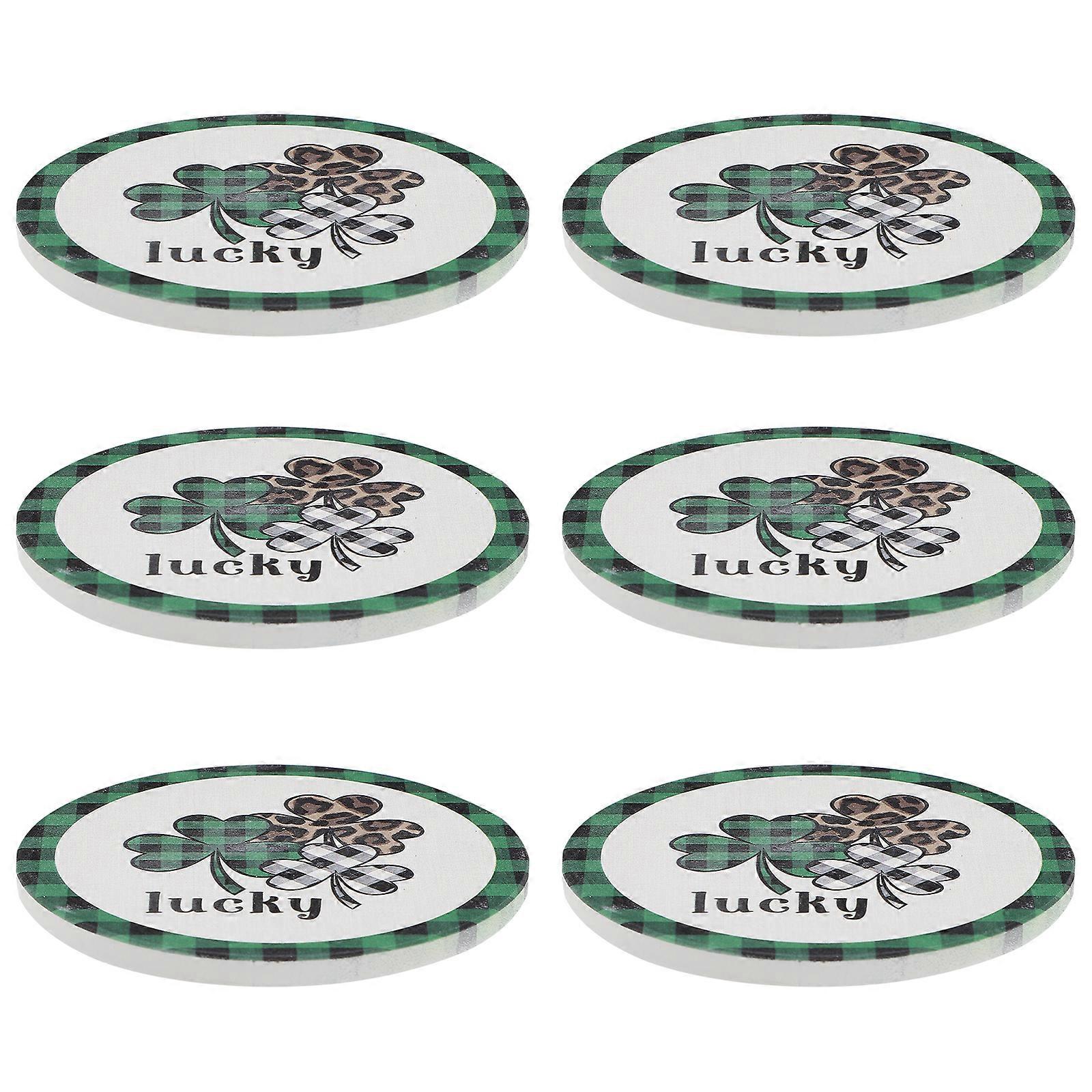 1 Set St. Patrick Day Cup Mats Non-slip Coasters Heat Insulation Cup Coasters