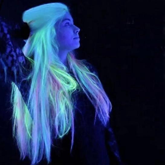 Clip synthétique illuminé en une seule pièce Extension de cheveux synthétique
