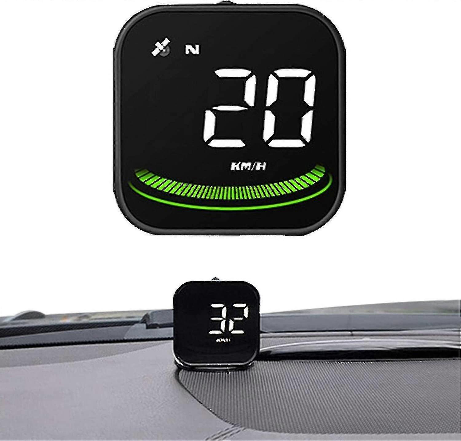 Digital Speedometer - Universal Vehicle Smart Display Digital Car Dashboard - G4 Speedometer Gps Interface, Warning Alarm (black, 52*52*14mm)