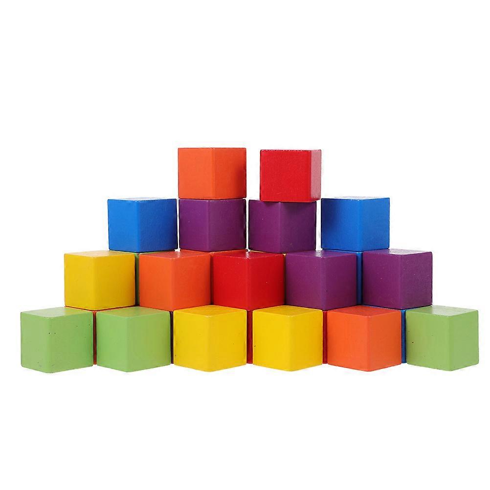 60pcs Colorful Cube Building Blocks Small Building Blocks Early Education Props