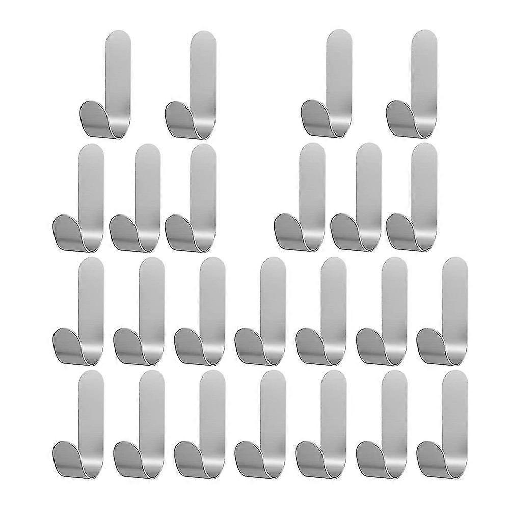 Wall Hooks Hat Hooks 24 Pack,self Adhesive Hooks No Drilling,wall Hangers Wall Hooks For Doors,clos