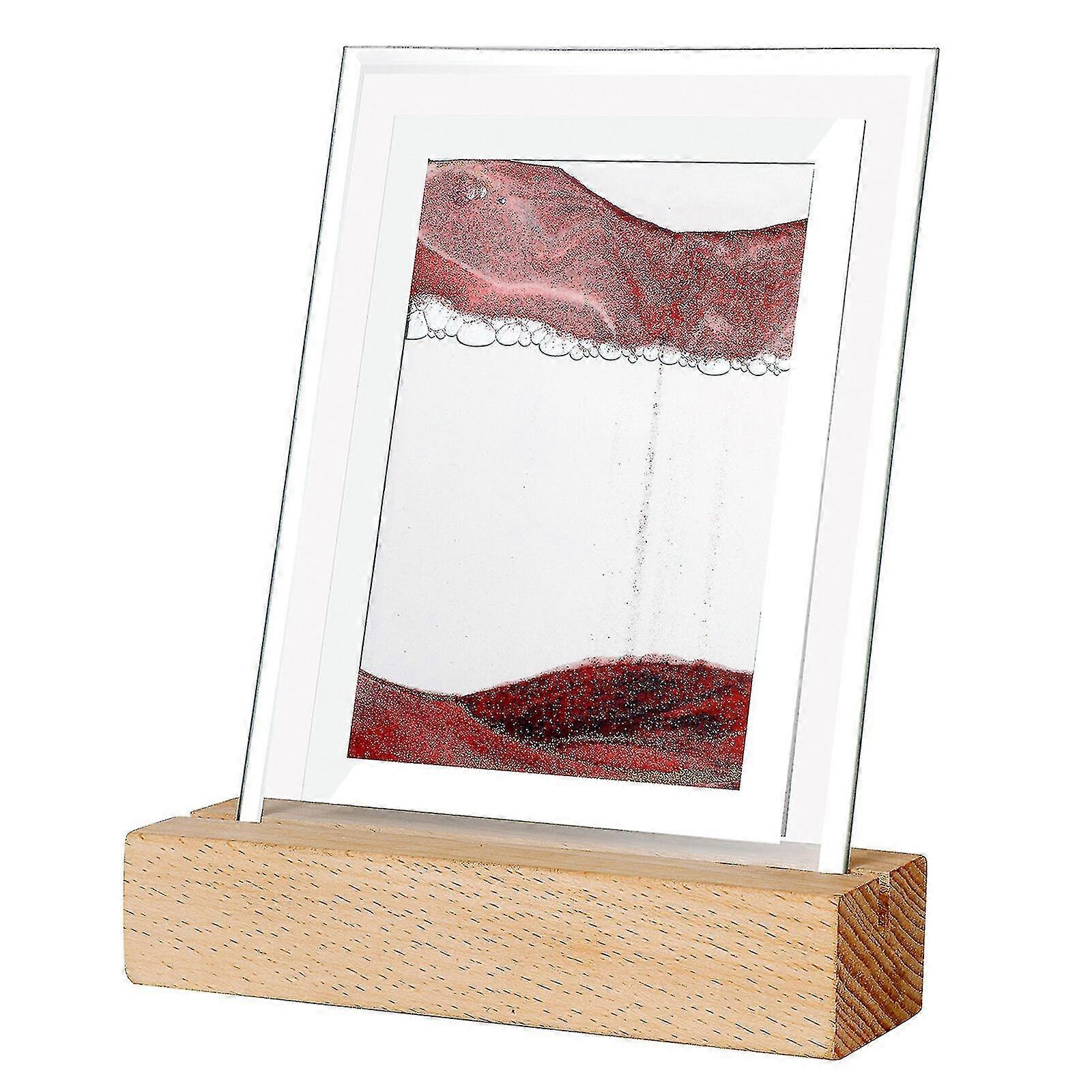 Moving Sand Art Painting Night Light, Sapouni 3d Dynamic Sandscape Moving Sand Picture