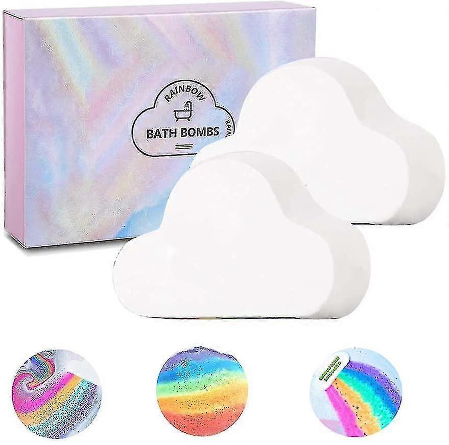 (2 stycken) Lar Bath , Rainbow Bubble Bath Set 180g (Vers Box) - Rainbow Bubble Bath Ball
