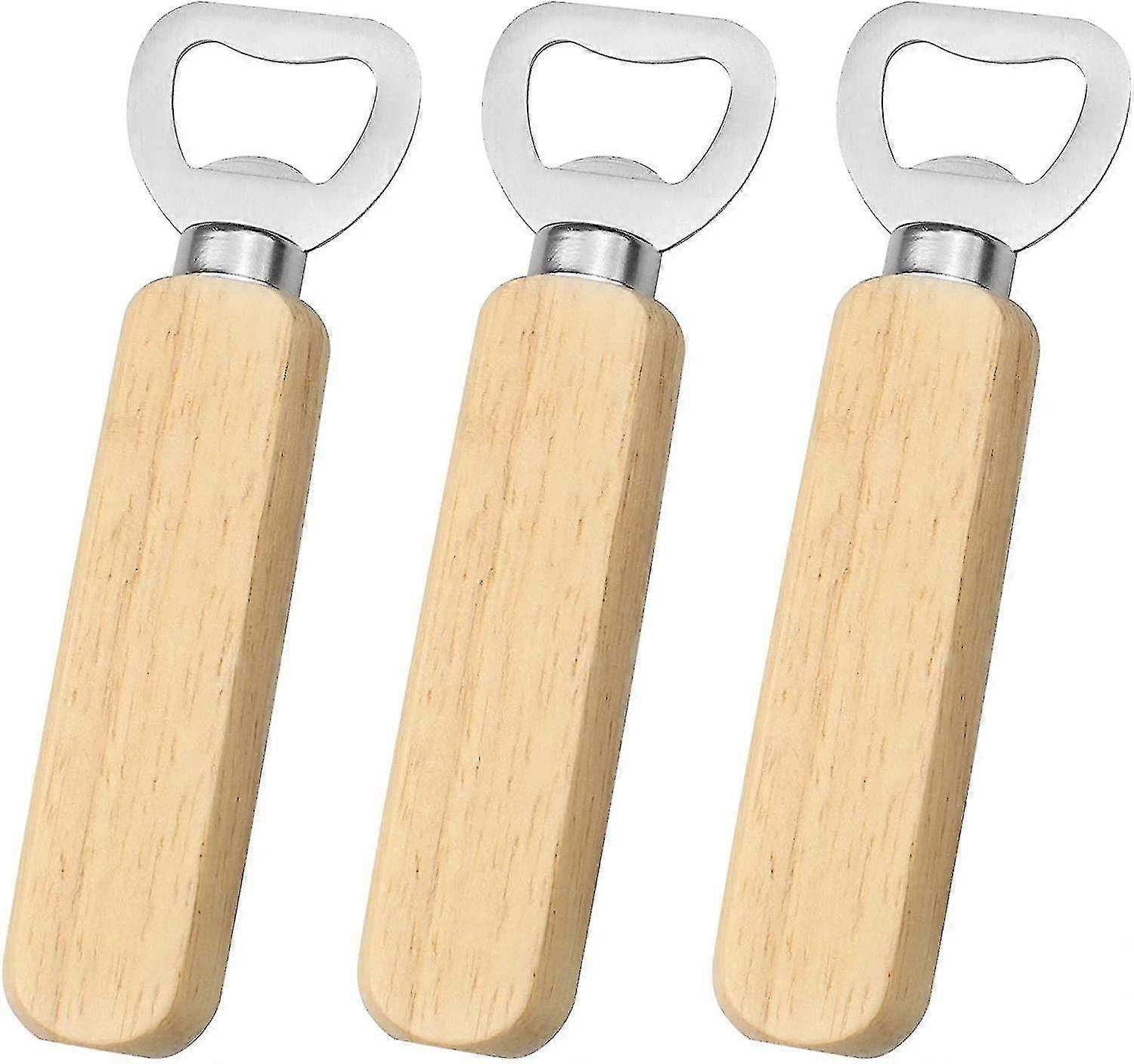 Portable Bottle Opener For Beer Soda And Soft Drinks - 3 Pack