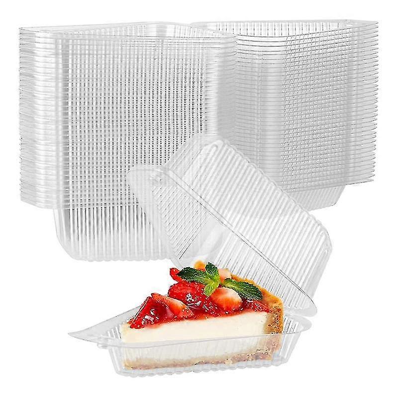 100pcs Triangle Cheesecake Boxes Cake Box Triangle Pie Holders Cake Boxes For Bakery Party Wedding