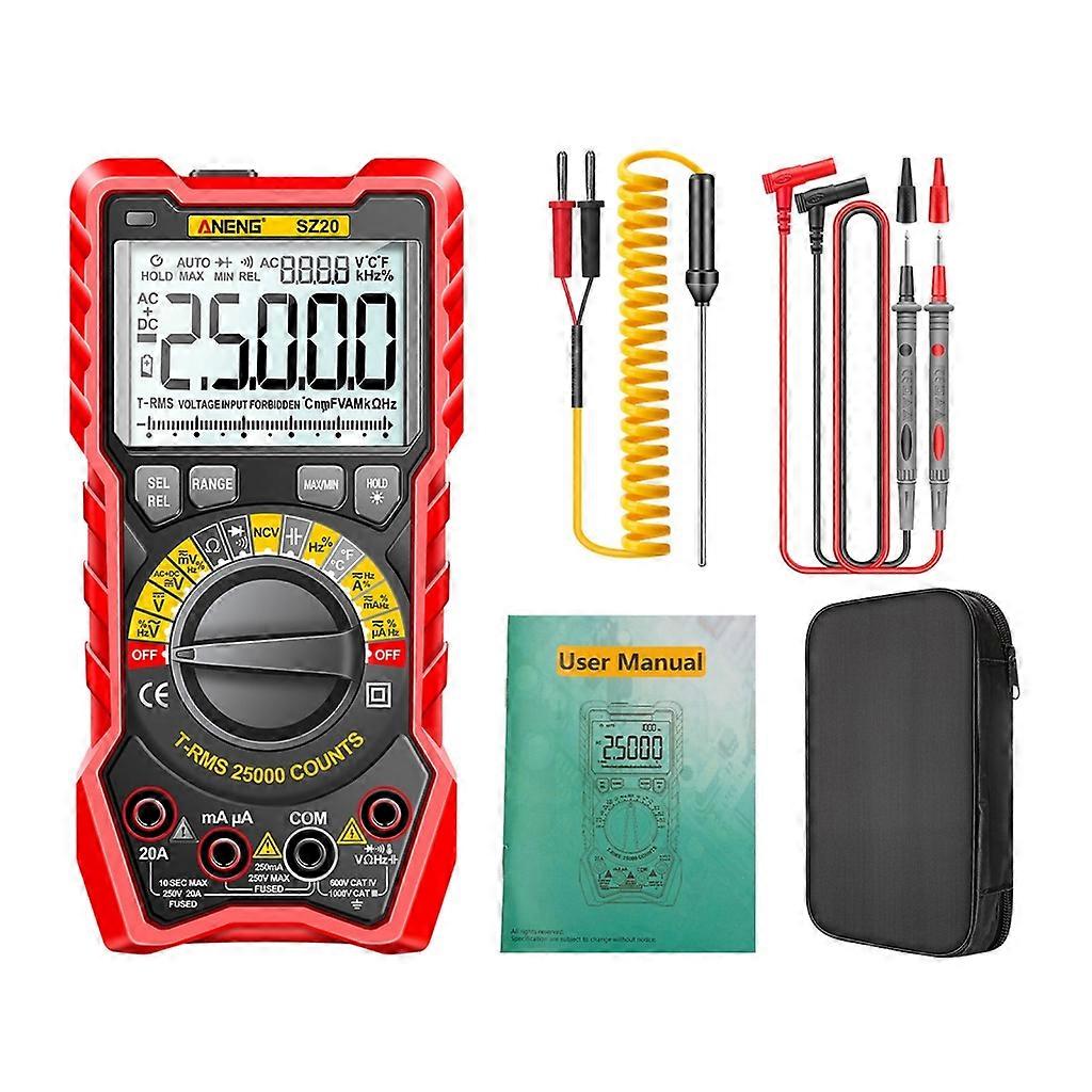 Digital Multimeter Tester Meter for Diodes Capacitance Temperature Measurement