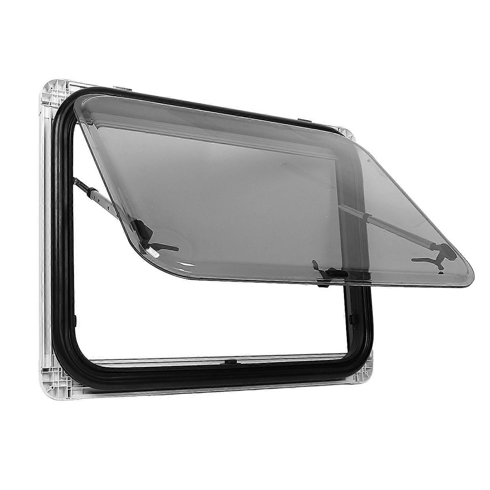 RV Window L800 H500mm with Screen Sunshade Double Layer Acrylic Glass Anti UV Push Out Window for 28 to 45mm Wall 