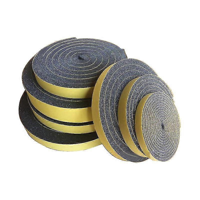 Adhesive Foam Door Seal, Sound Insulation Strip Seal, Rubber Foam Insulation Seal, Sound and Cold Insulation (5 rolls of 2m each) (10mm(Width) x 3mm(T
