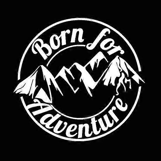 Mountain Born for Caravan Camper Adventure Car Decals Truck Sticker Decoration