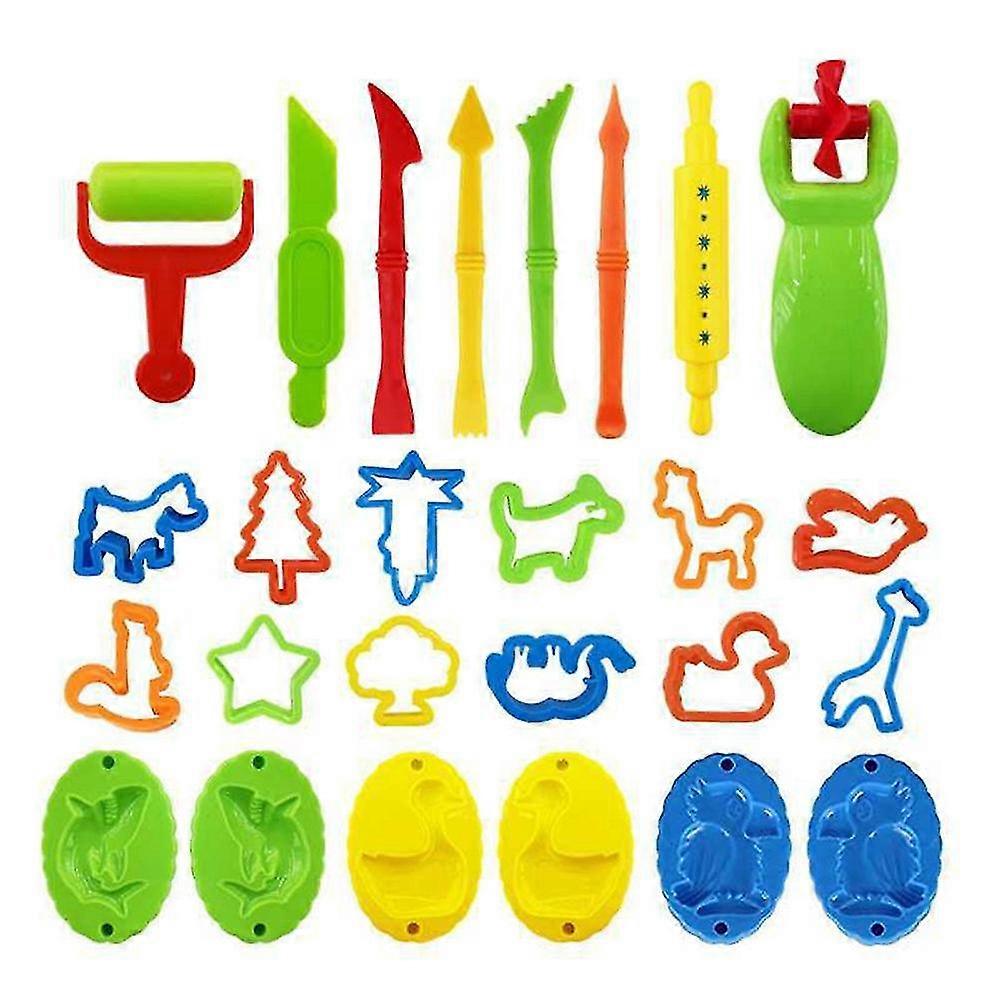 Barn Pojkar Flicka Play-doh Verktygsset Degform Form Leksak Skärare Modellering Pyssel Present