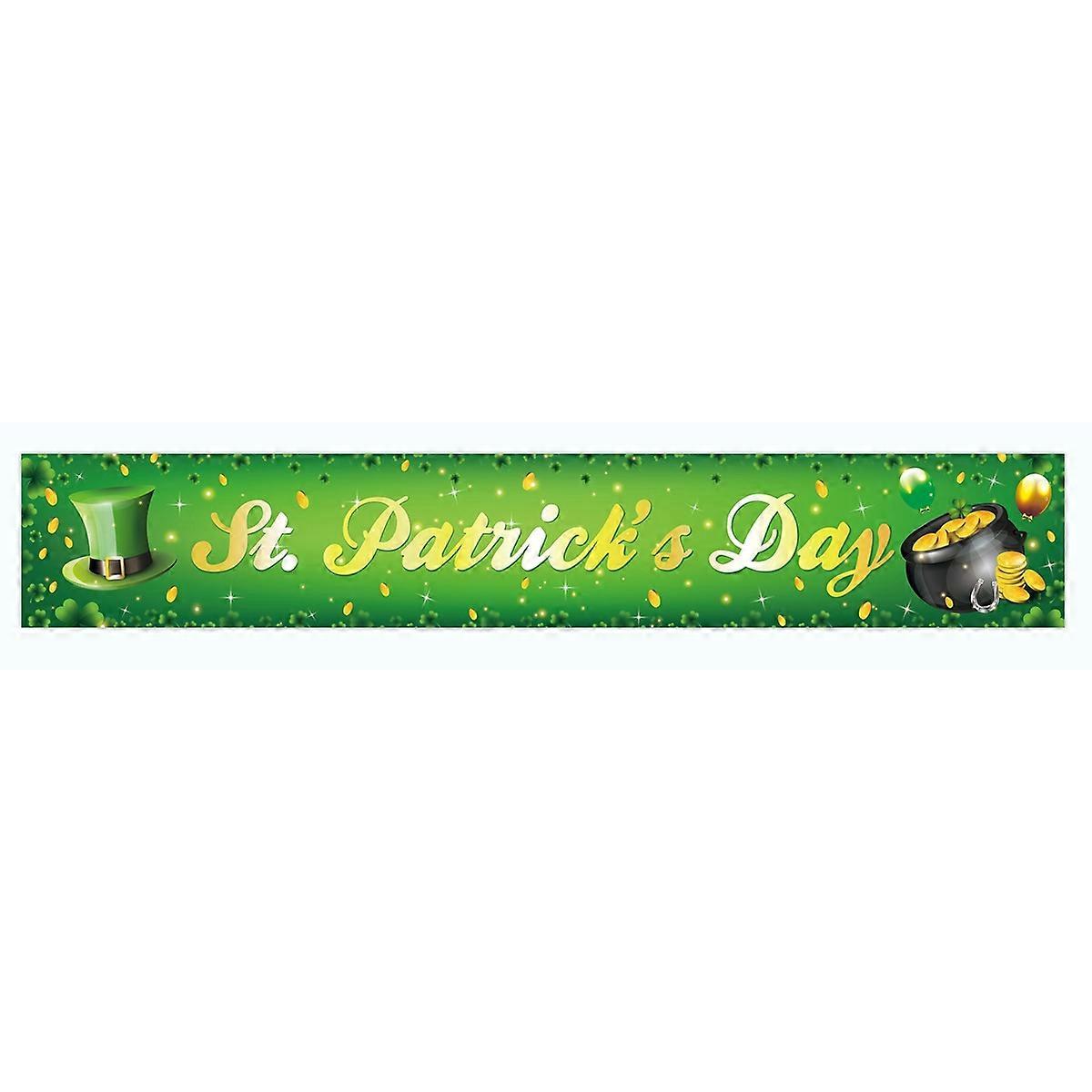 Irish-Themed Party Banner for Outdoor Use
